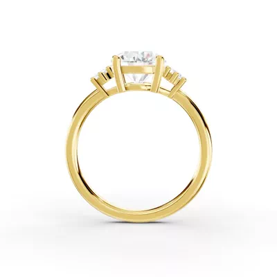 Marni Petite Three-Stone Engagement Ring
