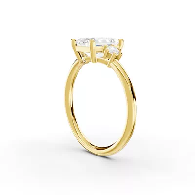 Marni Petite Three-Stone Engagement Ring