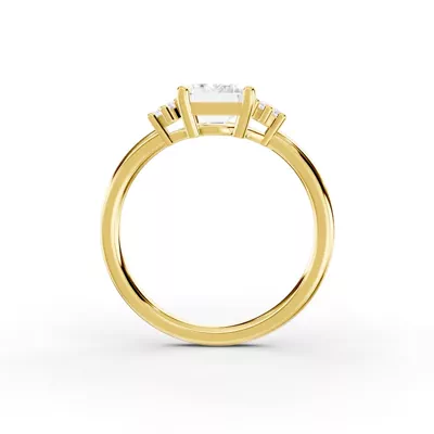 Marni Petite Three-Stone Engagement Ring