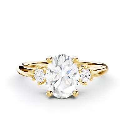 Marni Petite Three-Stone Engagement Ring