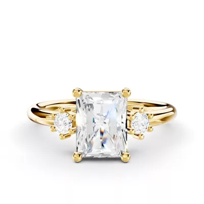 Marni Petite Three-Stone Engagement Ring