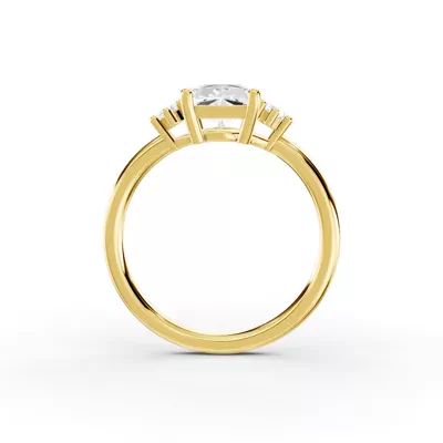 Marni Petite Three-Stone Engagement Ring