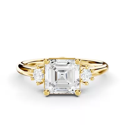 Marni Petite Three-Stone Engagement Ring