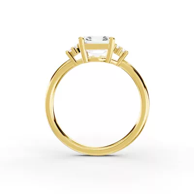 Marni Petite Three-Stone Engagement Ring