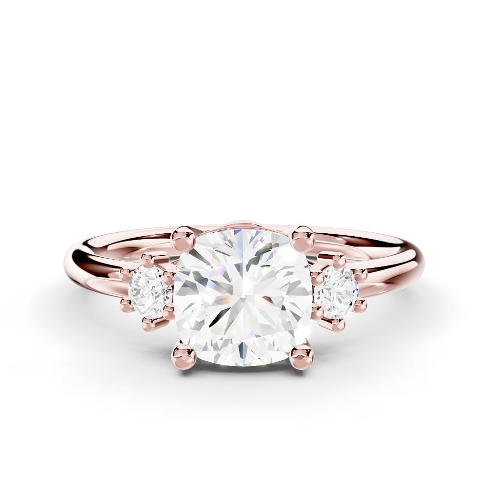 Marni Petite Three-Stone Engagement Ring