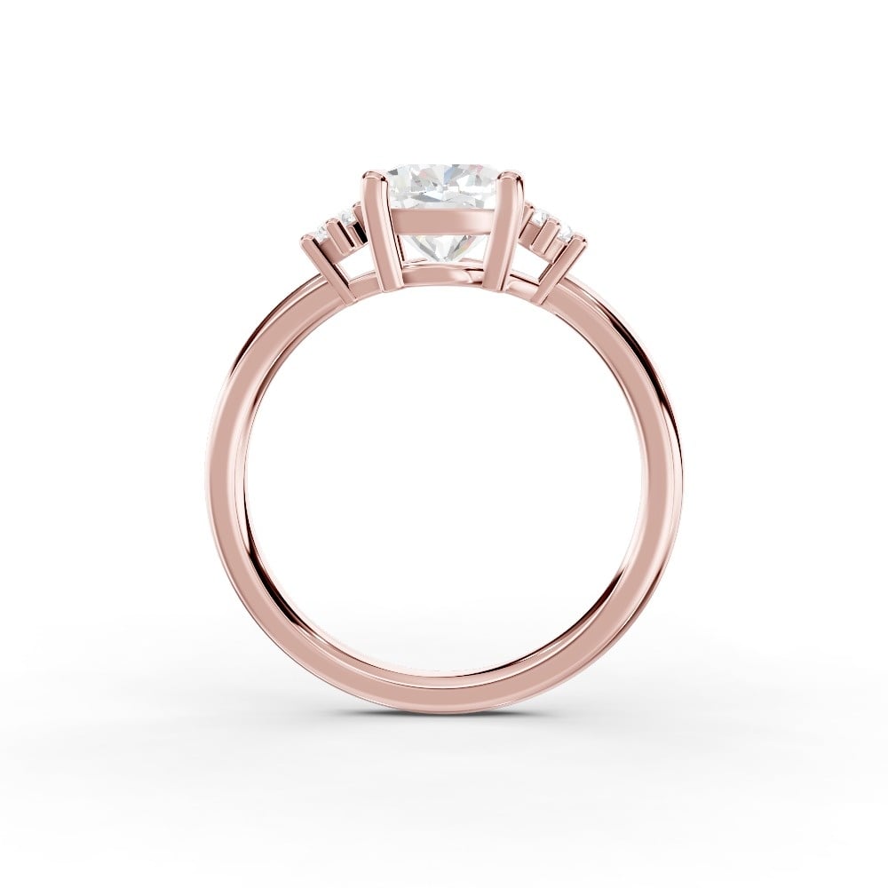 Marni Petite Three-Stone Engagement Ring