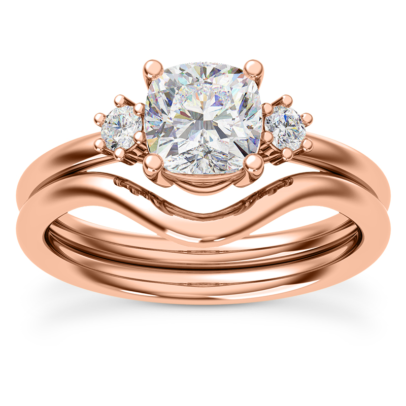 Marni Petite Three-Stone Engagement Ring