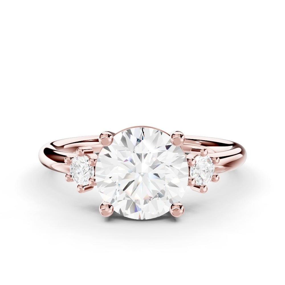 Marni Petite Three-Stone Engagement Ring