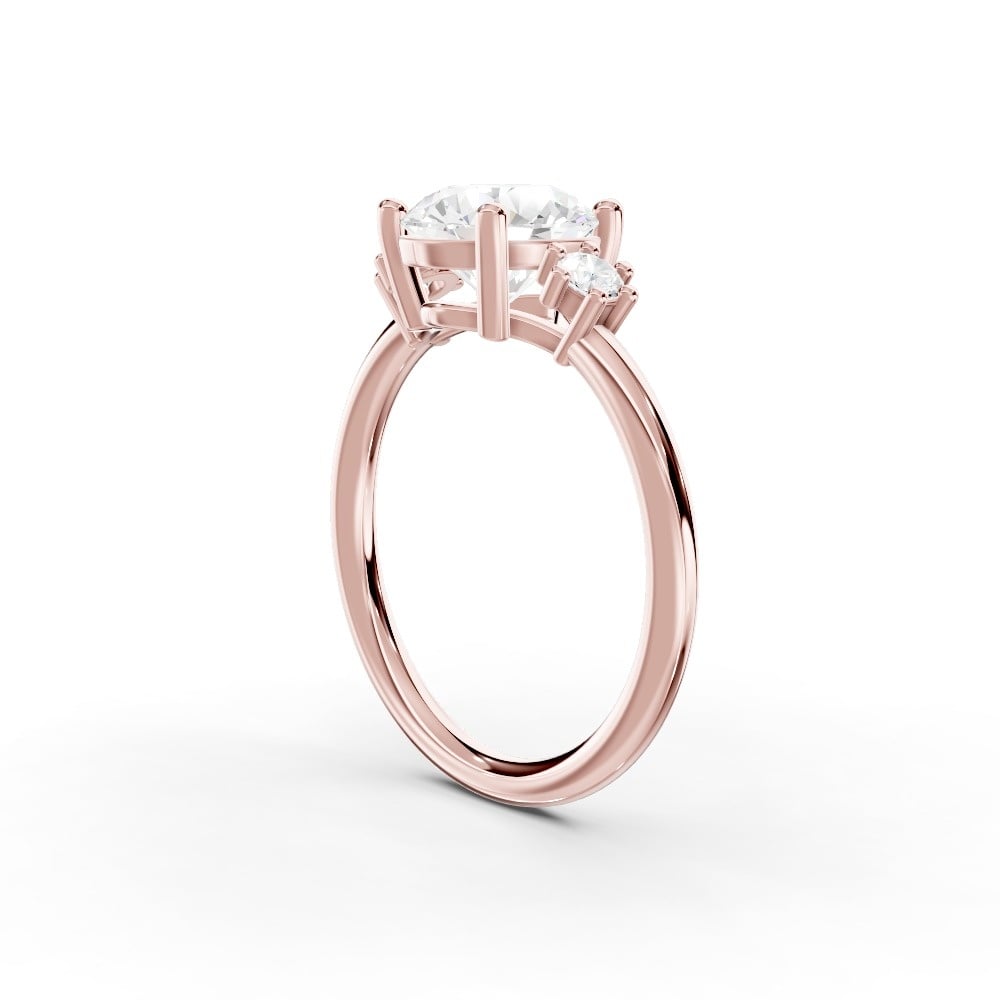 Marni Petite Three-Stone Engagement Ring