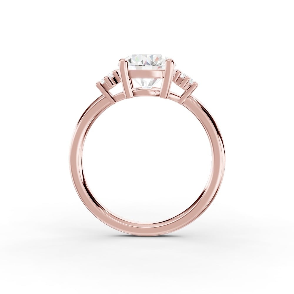 Marni Petite Three-Stone Engagement Ring