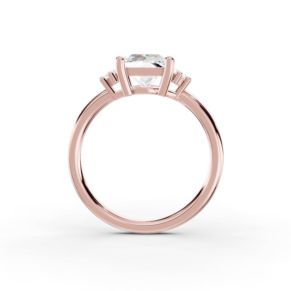 Marni Petite Three-Stone Engagement Ring