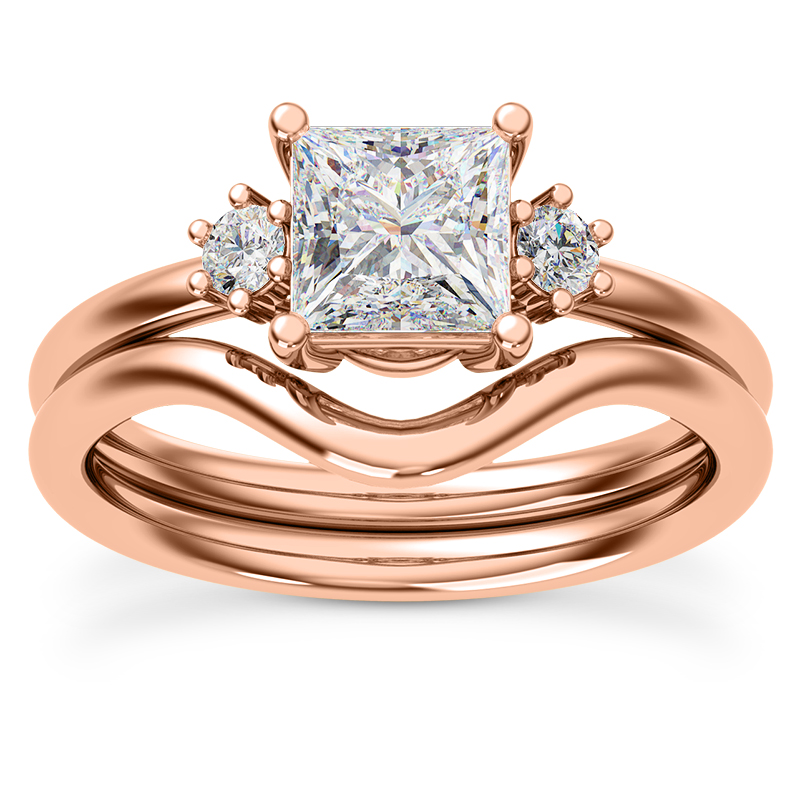 Marni Petite Three-Stone Engagement Ring