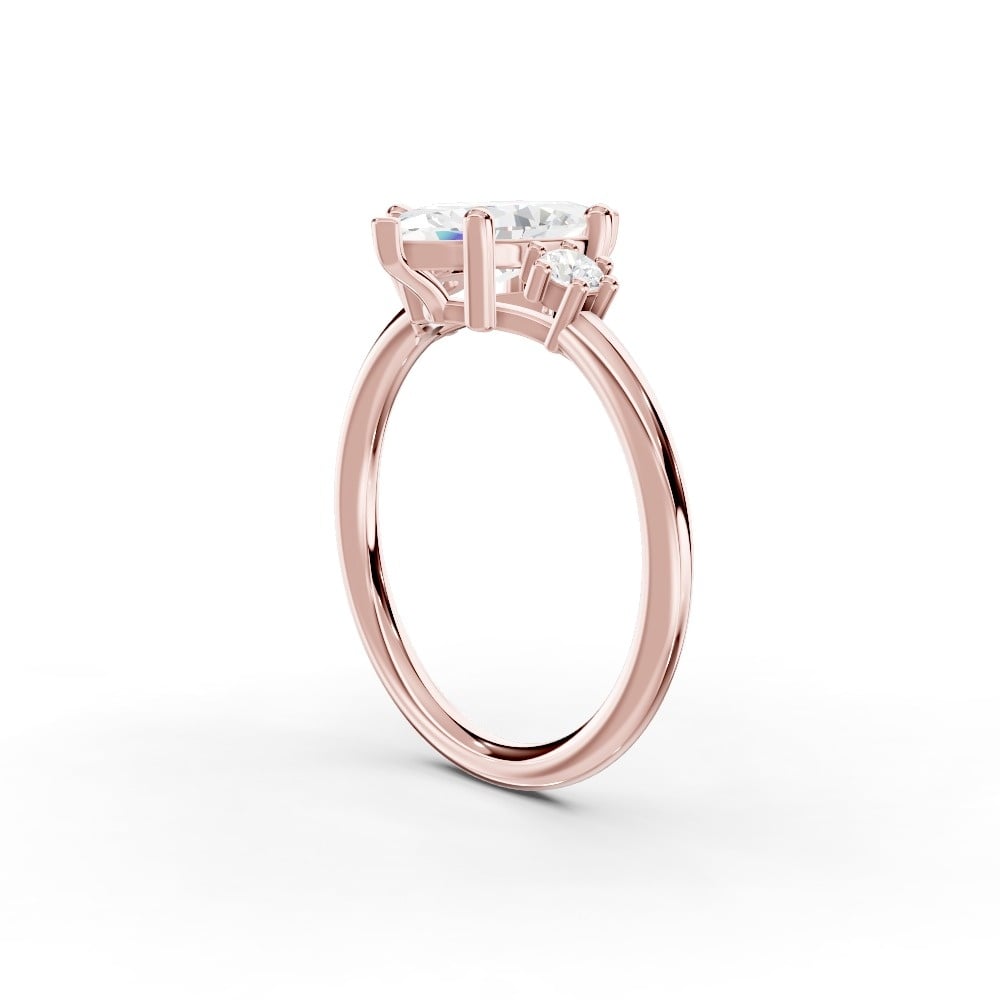 Marni Petite Three-Stone Engagement Ring