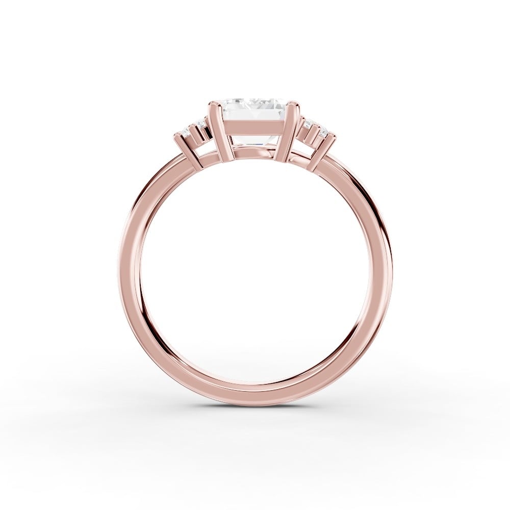 Marni Petite Three-Stone Engagement Ring