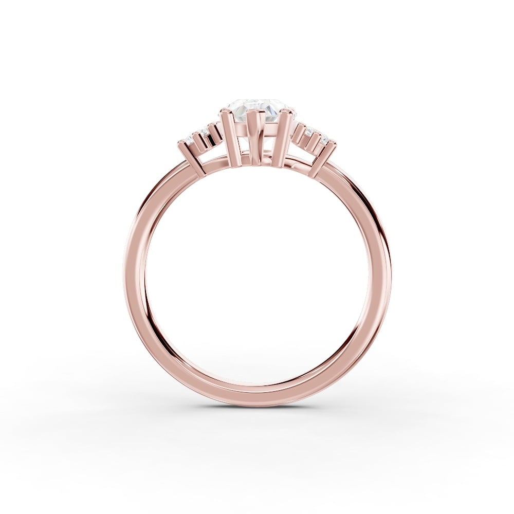 Marni Petite Three-Stone Engagement Ring