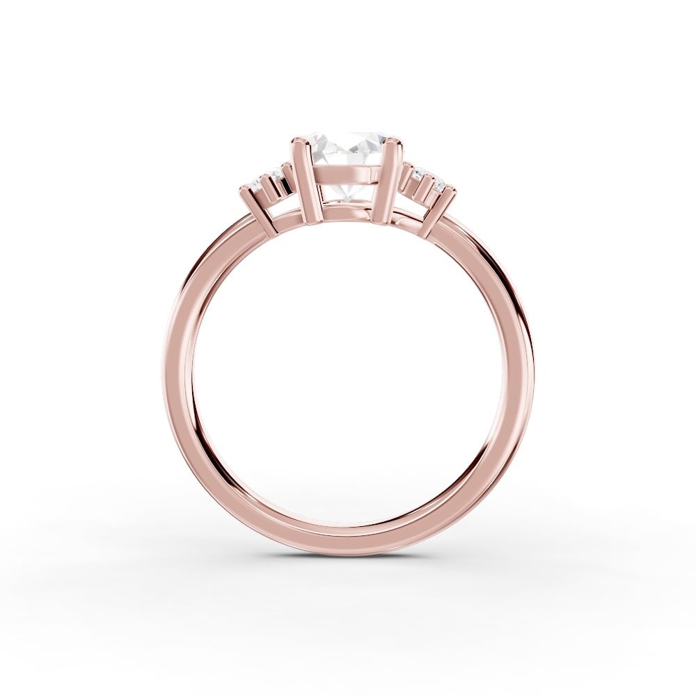 Marni Petite Three-Stone Engagement Ring