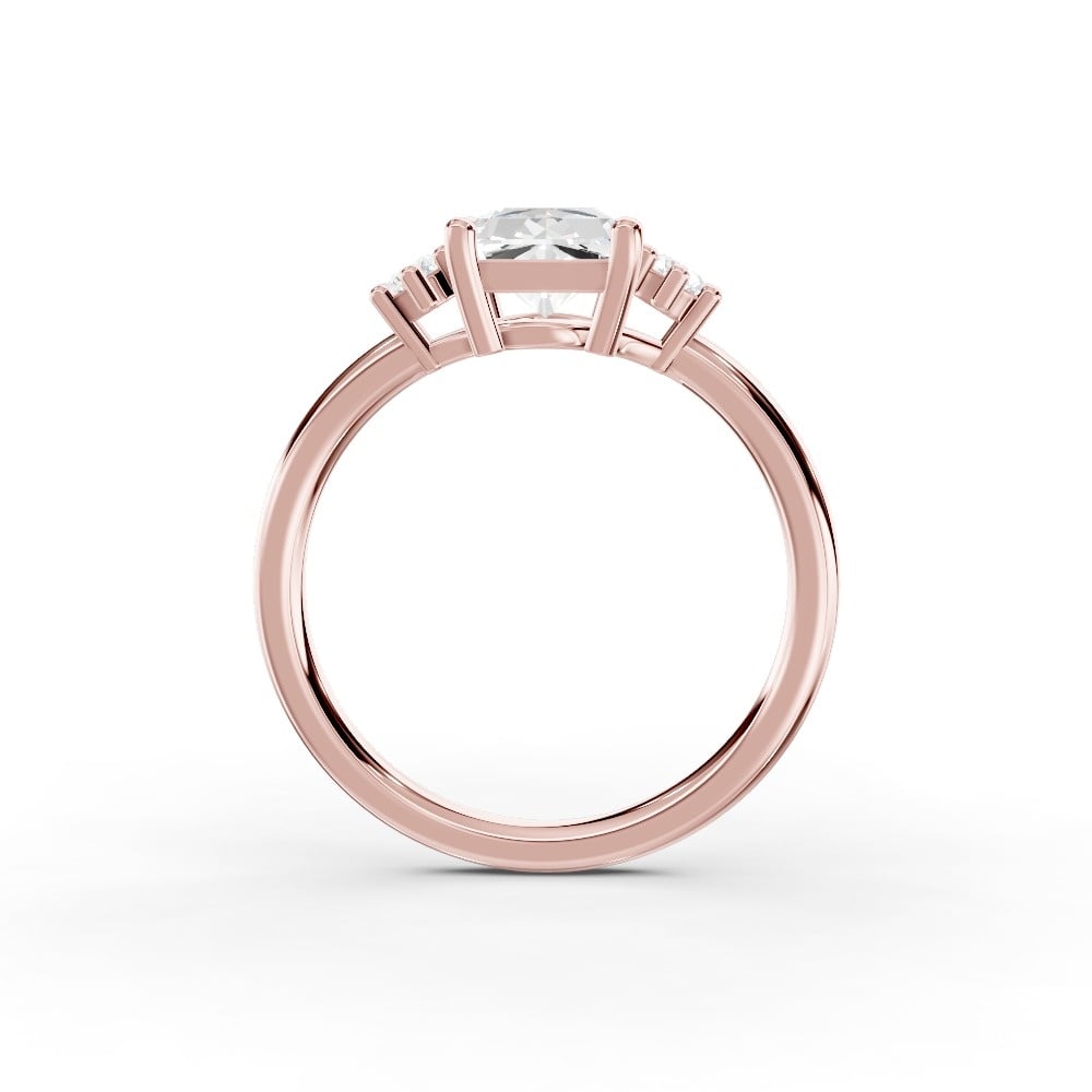 Marni Petite Three-Stone Engagement Ring