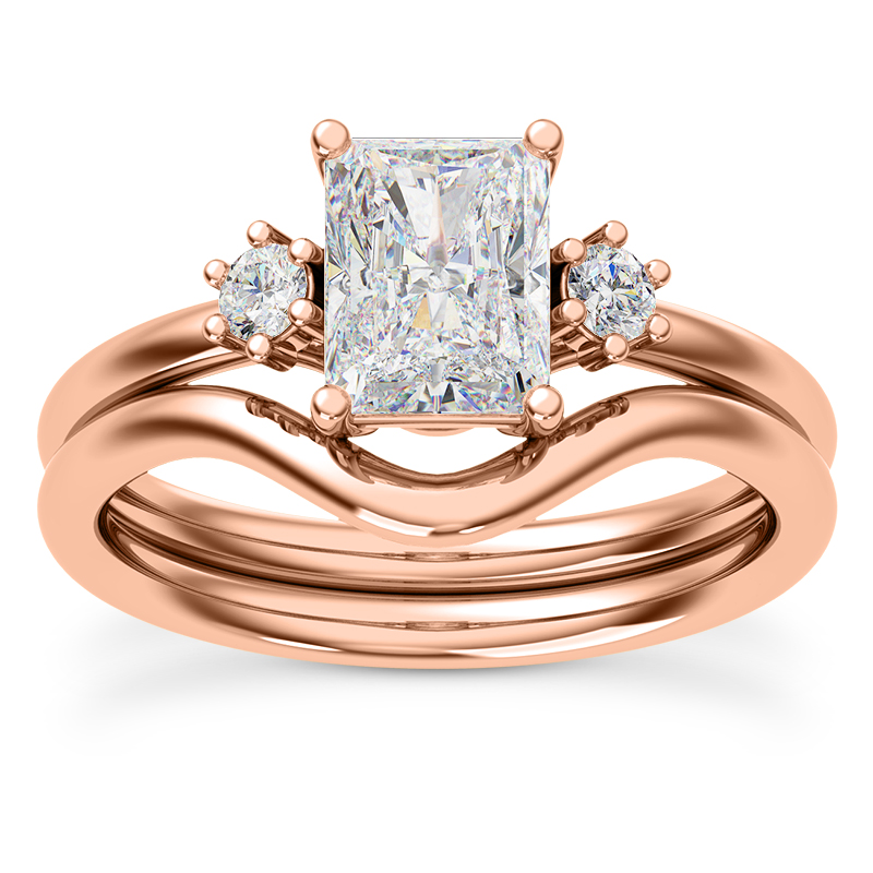 Marni Petite Three-Stone Engagement Ring