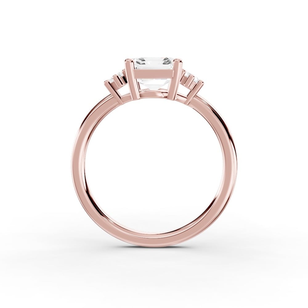 Marni Petite Three-Stone Engagement Ring