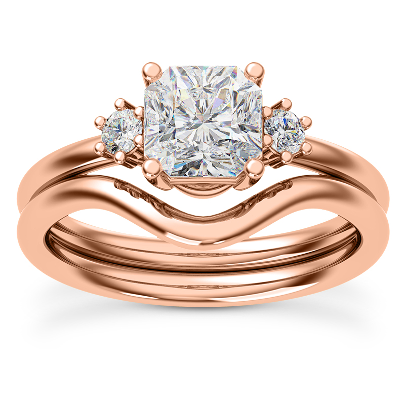 Marni Petite Three-Stone Engagement Ring