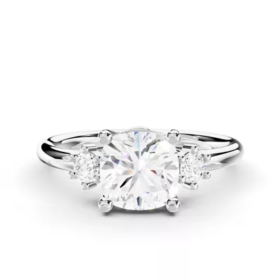 Marni Petite Three-Stone Engagement Ring
