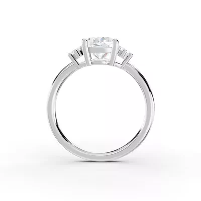Marni Petite Three-Stone Engagement Ring