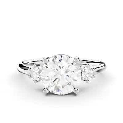 Marni Petite Three-Stone Engagement Ring