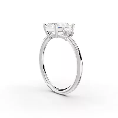 Marni Petite Three-Stone Engagement Ring
