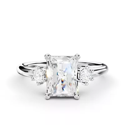 Marni Petite Three-Stone Engagement Ring