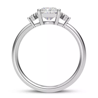 Marni Petite Three-Stone Engagement Ring
