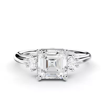 Marni Petite Three-Stone Engagement Ring