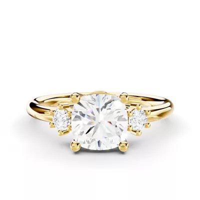 Marni Petite Three-Stone Engagement Ring
