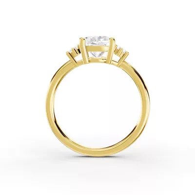 Marni Petite Three-Stone Engagement Ring