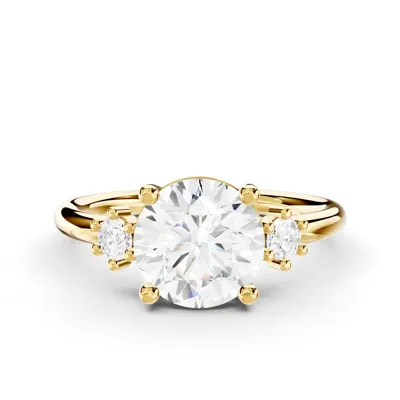 Marni Petite Three-Stone Engagement Ring