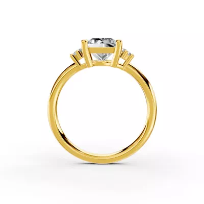 Marni Petite Three-Stone Engagement Ring