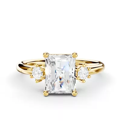 Marni Petite Three-Stone Engagement Ring