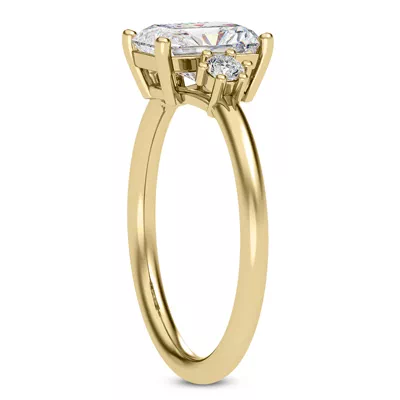 Marni Petite Three-Stone Engagement Ring