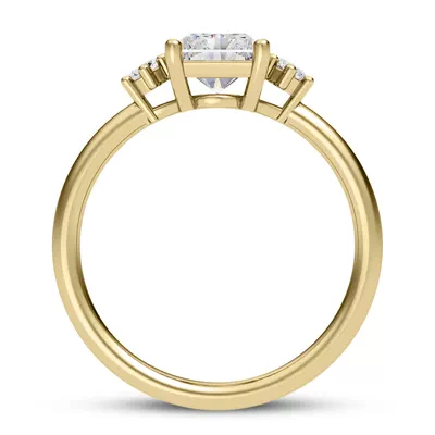 Marni Petite Three-Stone Engagement Ring