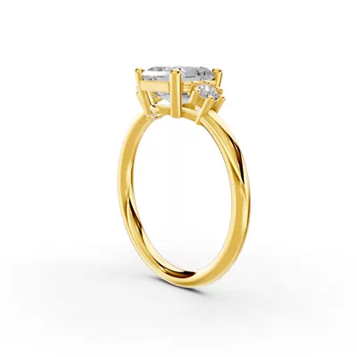 Marni Petite Three-Stone Engagement Ring