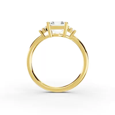 Marni Petite Three-Stone Engagement Ring