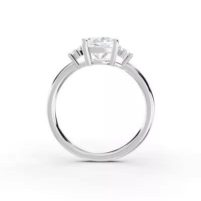 Marni Petite Three-Stone Engagement Ring