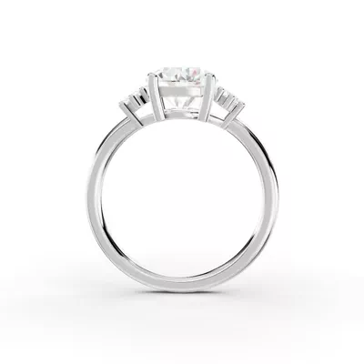 Marni Petite Three-Stone Engagement Ring