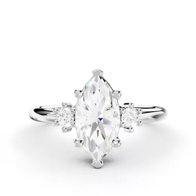 Marni Petite Three-Stone Engagement Ring
