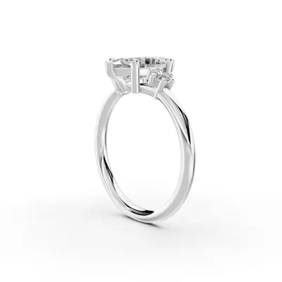 Marni Petite Three-Stone Engagement Ring