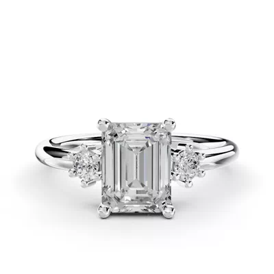 Marni Petite Three-Stone Engagement Ring