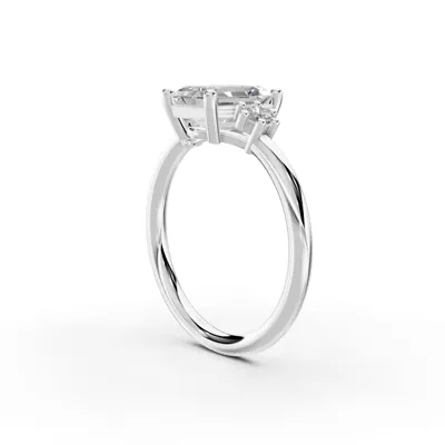 Marni Petite Three-Stone Engagement Ring