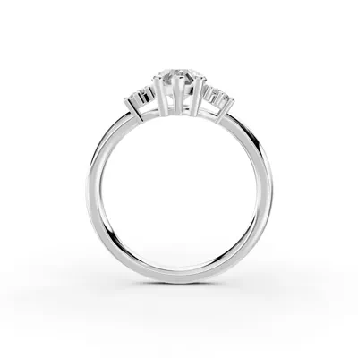 Marni Petite Three-Stone Engagement Ring