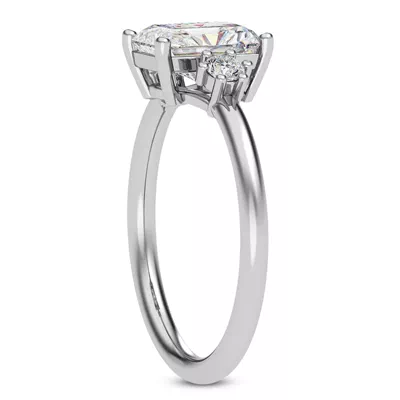 Marni Petite Three-Stone Engagement Ring