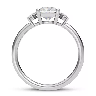 Marni Petite Three-Stone Engagement Ring