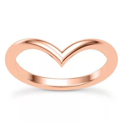 Bernice Chevron Polished Band
